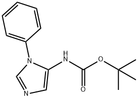 tert-butyl N-(1-phenyl-1H-imidazol-5-yl)carbamate 结构式