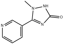1-methyl-5-(pyridin-3-yl)-2,3-dihydro-1H-1,2,4-triazol-3-one 结构式