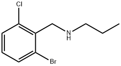 Benzenemethanamine, 2-bromo-6-chloro-N-propyl- Structure