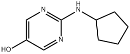 5-Pyrimidinol, 2-(cyclopentylamino)- 结构式