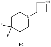 1-(氮杂环丁烷-3-基)-4,4-二氟哌啶盐酸盐, 1864979-29-2, 结构式