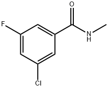 Benzamide, 3-chloro-5-fluoro-N-methyl- Struktur