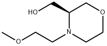 3-Morpholinemethanol, 4-(2-methoxyethyl)-,(3S)- 结构式