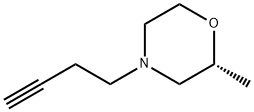 Morpholine,4-(3-butyn-1-yl)-2-methyl-,(2R)-,1867724-66-0,结构式