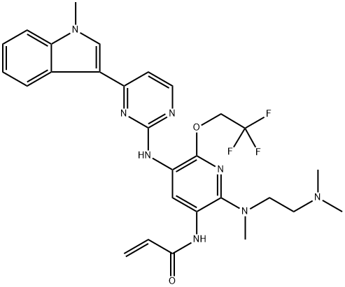 アルフルチニブ 化学構造式