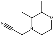 4-Morpholineacetonitrile,2,3-dimethyl- 化学構造式
