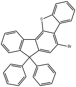 5-Bromo-7,7-diphenyl-7H-benzo[b]fluoreno[3,4-d]thiophene Structure