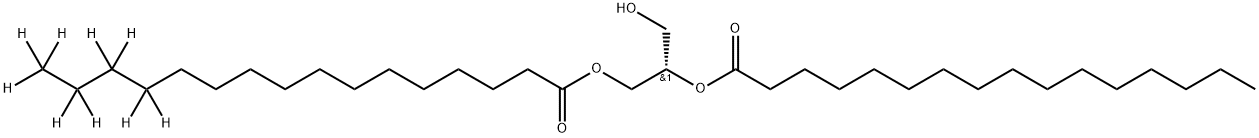1-Palmitoyl-d9-2-Palmitoyl-sn-glycerol Structure
