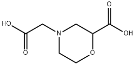 4-Morpholineacetic acid, 2-carboxy- Struktur