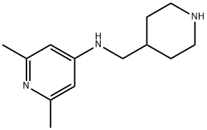 4-Pyridinamine, 2,6-dimethyl-N-(4-piperidinylmethyl)- 结构式
