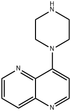 1,5-Naphthyridine, 4-(1-piperazinyl)- 结构式