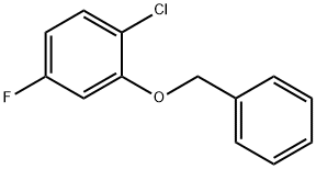 Benzene, 1-chloro-4-fluoro-2-(phenylmethoxy)- Struktur