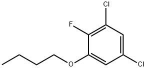 Benzene, 1-butoxy-3,5-dichloro-2-fluoro- Structure