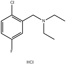 [(2-chloro-5-fluorophenyl)methyl]diethylamine hydrochloride,1881288-85-2,结构式