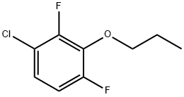 1-氯-2,4-二氟-3-丙氧基苯,1881288-86-3,结构式