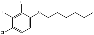Benzene, 1-chloro-2,3-difluoro-4-(hexyloxy)- Struktur