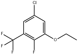 Benzene, 5-chloro-1-ethoxy-2-fluoro-3-(trifluoromethyl)- 结构式