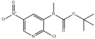Carbamic acid, N-(2-chloro-5-nitro-3-pyridinyl)-N-methyl-, 1,1-dimethylethyl ester Structure