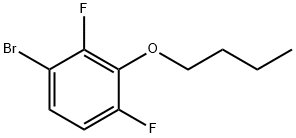 1-溴-3-丁氧基-2,4-二氟苯 结构式