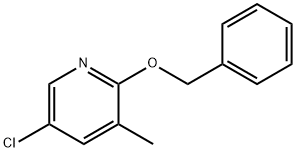 2-(苄氧基)-5-氯-3-甲基吡啶 结构式