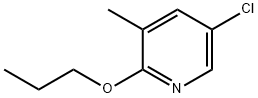 Pyridine, 5-chloro-3-methyl-2-propoxy-,1881292-57-4,结构式