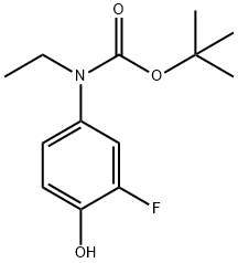 Carbamic acid, N-ethyl-N-(3-fluoro-4-hydroxyphenyl)-, 1,1-dimethylethyl ester,1881292-90-5,结构式