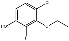 Phenol, 4-chloro-3-ethoxy-2-fluoro- Structure