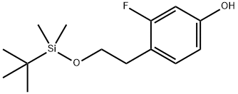 Phenol, 4-[2-[[(1,1-dimethylethyl)dimethylsilyl]oxy]ethyl]-3-fluoro- 结构式