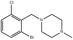 Piperazine, 1-[(2-bromo-6-chlorophenyl)methyl]-4-methyl-,1881293-53-3,结构式
