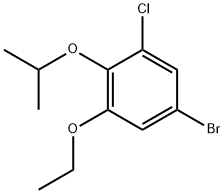 Benzene, 5-bromo-1-chloro-3-ethoxy-2-(1-methylethoxy)-,1881293-58-8,结构式