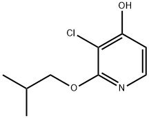 4-Pyridinol, 3-chloro-2-(2-methylpropoxy)- 结构式
