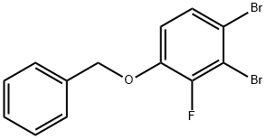 Benzene, 1,2-dibromo-3-fluoro-4-(phenylmethoxy)- 结构式