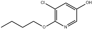 3-Pyridinol, 6-butoxy-5-chloro-,1881295-71-1,结构式