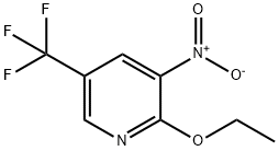 Pyridine, 2-ethoxy-3-nitro-5-(trifluoromethyl)- Structure