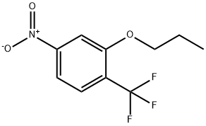 Benzene, 4-nitro-2-propoxy-1-(trifluoromethyl)- 结构式