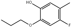 Phenol, 4-fluoro-5-methyl-2-propoxy- 化学構造式