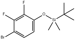 Benzene, 1-bromo-4-[[(1,1-dimethylethyl)dimethylsilyl]oxy]-2,3-difluoro-,1881320-68-8,结构式