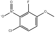 Benzene, 1-chloro-3-fluoro-4-methoxy-2-nitro- Struktur