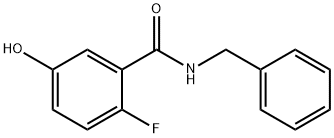 Benzamide, 2-fluoro-5-hydroxy-N-(phenylmethyl)- 结构式