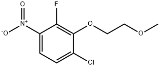 Benzene, 1-chloro-3-fluoro-2-(2-methoxyethoxy)-4-nitro- Structure