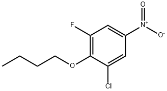Benzene, 2-butoxy-1-chloro-3-fluoro-5-nitro-,1881322-32-2,结构式