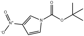 1H-Pyrrole-1-carboxylic acid, 3-nitro-, 1,1-dimethylethyl ester 结构式