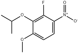 Benzene, 2-fluoro-4-methoxy-3-(1-methylethoxy)-1-nitro- 结构式