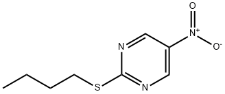 Pyrimidine, 2-(butylthio)-5-nitro- 结构式