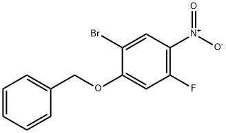 Benzene, 1-bromo-4-fluoro-5-nitro-2-(phenylmethoxy)- Struktur
