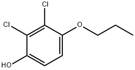 2,3-二氯-4-丙氧基苯酚 结构式