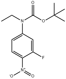 Carbamic acid, N-ethyl-N-(3-fluoro-4-nitrophenyl)-, 1,1-dimethylethyl ester,1881329-10-7,结构式