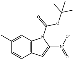 1H-Indole-1-carboxylic acid, 6-methyl-2-nitro-, 1,1-dimethylethyl ester,1881329-13-0,结构式