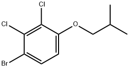 1-溴-2,3-二氯-4-(2-甲基丙氧基)苯 结构式
