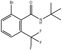 Benzamide, 2-bromo-N-(1,1-dimethylethyl)-6-(trifluoromethyl)-,1881330-09-1,结构式